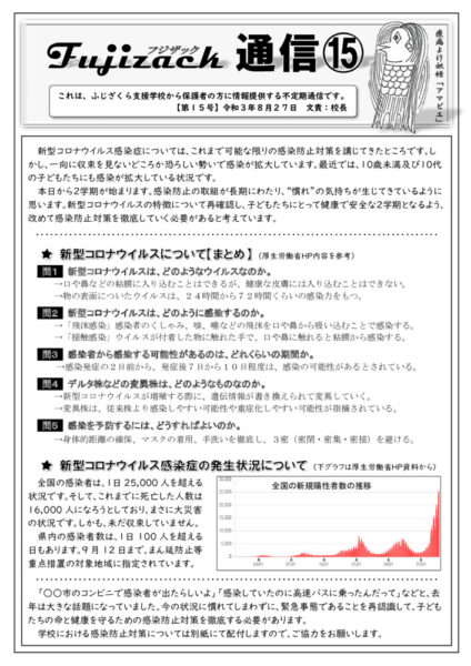 フジザック通信⑮（臨時コロナ）のサムネイル