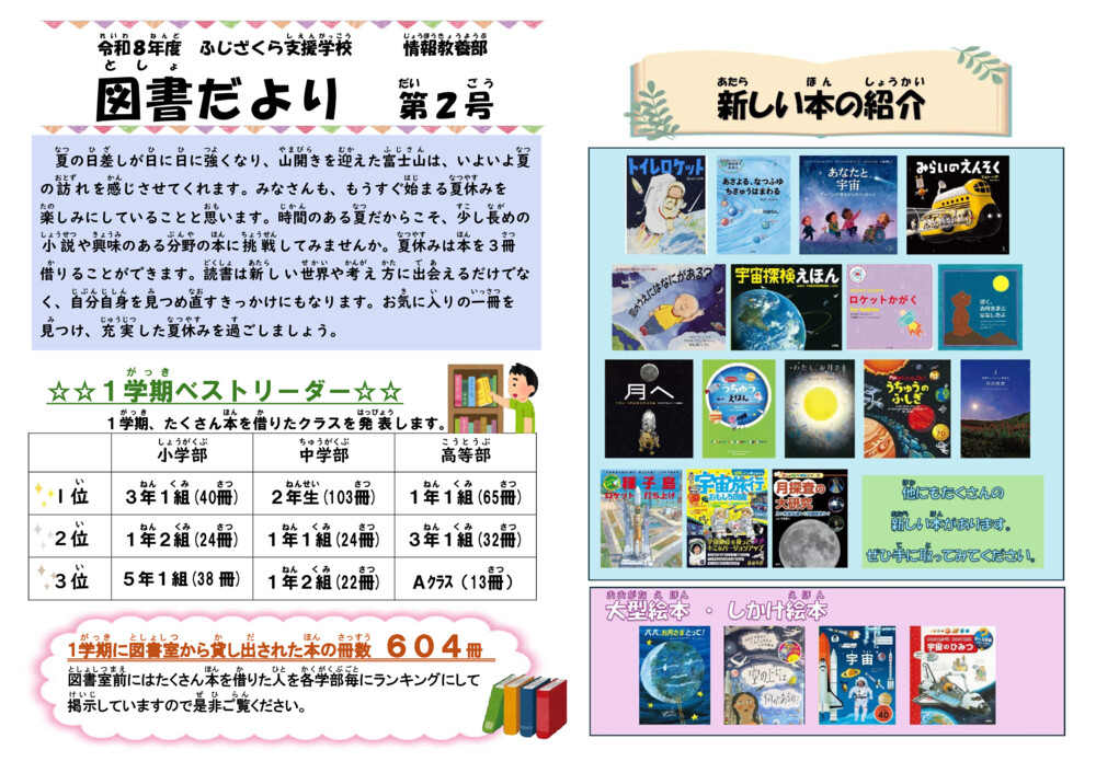 R8図書だより２号（７月）のサムネイル